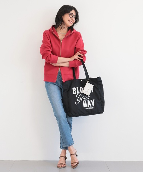 BARNYARDSTORM（バンヤードストーム）の「BARNYARDSTORM / Broom your dayトート（トートバッグ・レディース・グリーン/レッド/レオパード/ベージュ/イエロー/ブラック/ライトブルー/ゼブラ・FREE）」の11枚目の写真