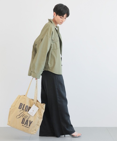 BARNYARDSTORM（バンヤードストーム）の「BARNYARDSTORM / Broom your dayトート（トートバッグ・レディース・グリーン/レッド/レオパード/ベージュ/イエロー/ブラック/ライトブルー/ゼブラ・FREE）」の14枚目の写真