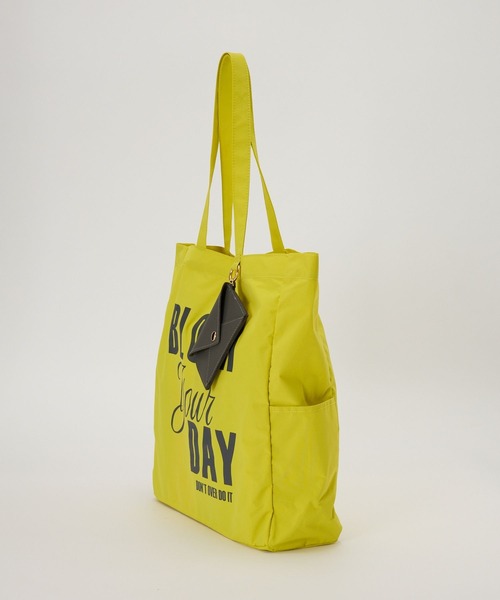 BARNYARDSTORM（バンヤードストーム）の「BARNYARDSTORM / Broom your dayトート（トートバッグ・レディース・グリーン/レッド/レオパード/ベージュ/イエロー/ブラック/ライトブルー/ゼブラ・FREE）」の19枚目の写真