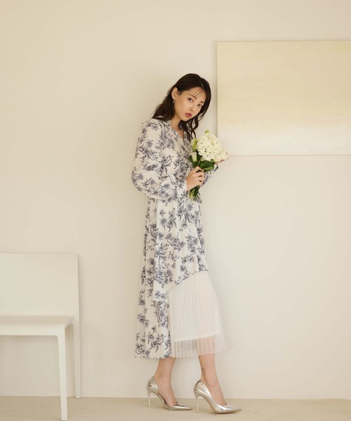 ☆SaturdayClub☆ アシンメトリー プリーツ シャツワンピース Dresses_600x600_crop_center.