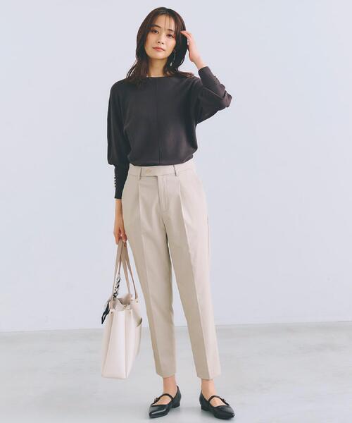 grove（グローブ）の「【MW／抗ピル】センターシームドルマンプルオーバー（ニット/セーター・レディース・スミクロ/イエロー系その他/オフホワイト/グレー・02/03/01/04/05）」の15枚目の写真