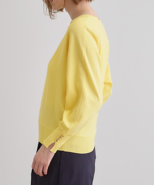 grove（グローブ）の「【MW／抗ピル】センターシームドルマンプルオーバー（ニット/セーター・レディース・スミクロ/イエロー系その他/オフホワイト/グレー・02/03/01/04/05）」の22枚目の写真