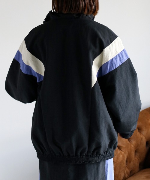 cepo（セポ）の「〈セットアップ可能〉グログラングラデーションナイロンブルゾン（ブルゾン・レディース・ブラック/オフホワイト・M）」の10枚目の写真
