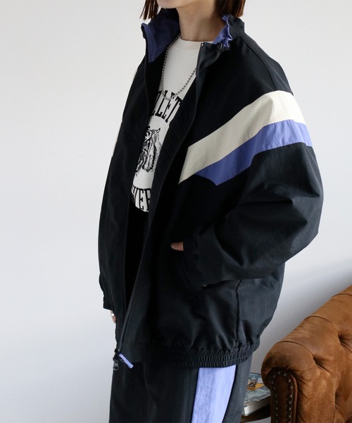 cepo（セポ）の「〈セットアップ可能〉グログラングラデーションナイロンブルゾン（ブルゾン・レディース・ブラック/オフホワイト・M）」の9枚目の写真