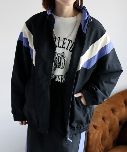 cepo（セポ）の「〈セットアップ可能〉グログラングラデーションナイロンブルゾン（ブルゾン・レディース・ブラック/オフホワイト・M）」の8枚目の写真