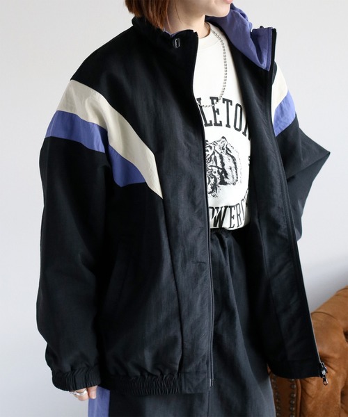 cepo（セポ）の「〈セットアップ可能〉グログラングラデーションナイロンブルゾン（ブルゾン・レディース・ブラック/オフホワイト・M）」の12枚目の写真