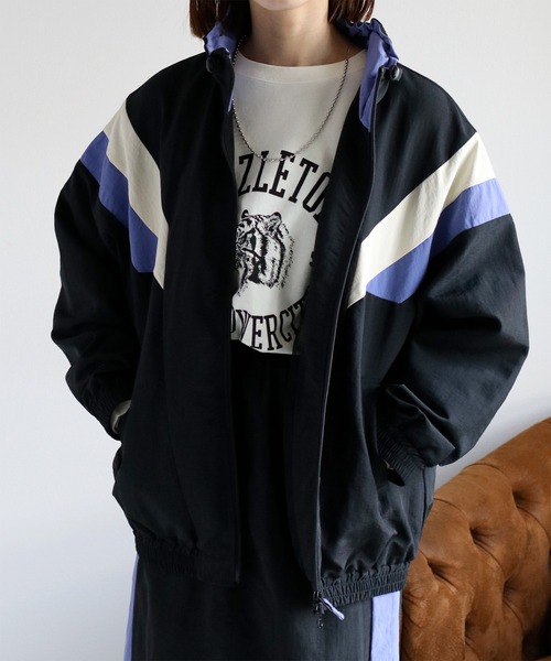 cepo（セポ）の「〈セットアップ可能〉グログラングラデーションナイロンブルゾン（ブルゾン・レディース・ブラック/オフホワイト・M）」の3枚目の写真