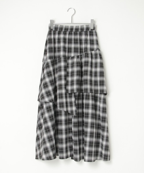 notch.（ノッチ）の「【sweet web掲載】アシメティアードスカート（スカート・レディース・ブラック/ブルー/チェック・M/TM）」の22枚目の写真