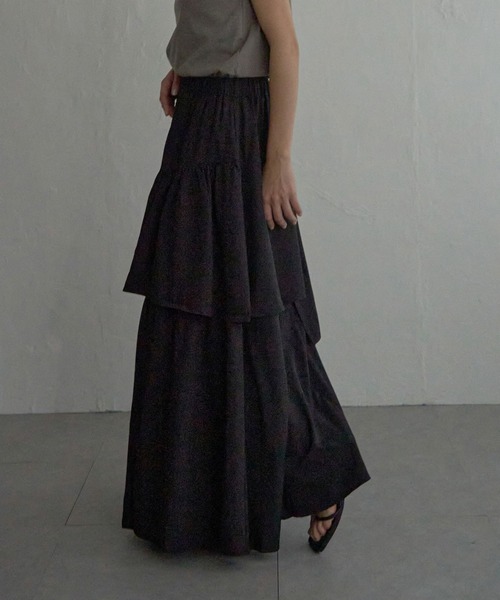 notch.（ノッチ）の「【sweet web掲載】アシメティアードスカート（スカート・レディース・ブラック/ブルー/チェック・M/TM）」の9枚目の写真