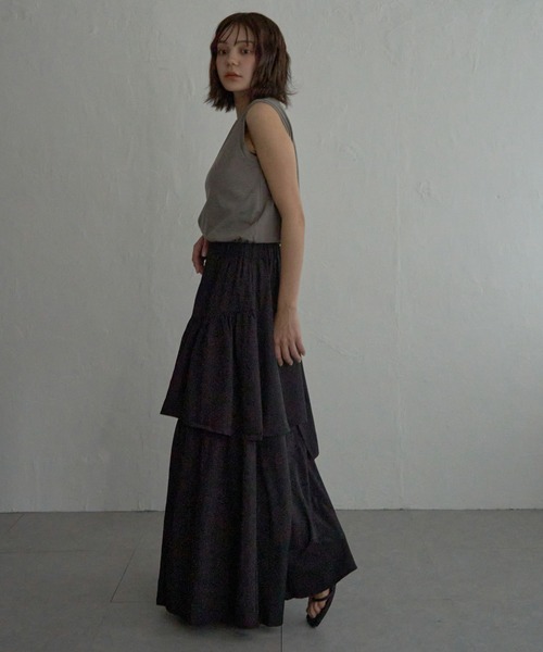 notch.（ノッチ）の「【sweet web掲載】アシメティアードスカート（スカート・レディース・ブラック/ブルー/チェック・M/TM）」の15枚目の写真