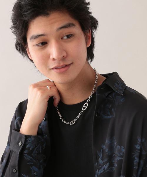 RAGEBLUE（レイジブルー）の「ビットパーツ/オーバーチェーンネックレス（ネックレス・メンズ・その他1/ホワイト・FREE）」の10枚目の写真