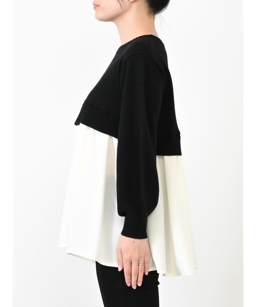 COHINA - 【新品】COHINA ショートニットドッキングトップス ショートニットドッキングトップス | 小柄・低身長女性向け
