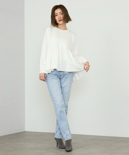 Lee(リー)の「Lee/リー STANDARD WARDROBE LASTIC【ストレッチデニム】テーパードデニムパンツ/美脚デニムパンツ/すっきりデニムパンツ/細身えデニムパンツ(デニムパンツ・レディース・インディゴブルー/ブルー/ライトインディゴブルー/ブラック系その他・X-SMALL/XX-SMALL/SMALL/MEDIUM)」の13枚目の写真