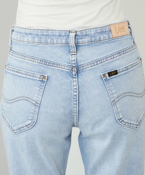 Lee(リー)の「Lee/リー STANDARD WARDROBE LASTIC【ストレッチデニム】テーパードデニムパンツ/美脚デニムパンツ/すっきりデニムパンツ/細身えデニムパンツ(デニムパンツ・レディース・インディゴブルー/ブルー/ライトインディゴブルー/ブラック系その他・X-SMALL/XX-SMALL/SMALL/MEDIUM)」の10枚目の写真
