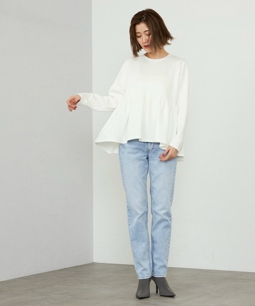 Lee(リー)の「Lee/リー STANDARD WARDROBE LASTIC【ストレッチデニム】テーパードデニムパンツ/美脚デニムパンツ/すっきりデニムパンツ/細身えデニムパンツ(デニムパンツ・レディース・インディゴブルー/ブルー/ライトインディゴブルー/ブラック系その他・X-SMALL/XX-SMALL/SMALL/MEDIUM)」の11枚目の写真