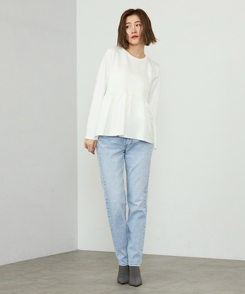 Lee(リー)の「Lee/リー STANDARD WARDROBE LASTIC【ストレッチデニム】テーパードデニムパンツ/美脚デニムパンツ/すっきりデニムパンツ/細身えデニムパンツ(デニムパンツ・レディース・インディゴブルー/ブルー/ライトインディゴブルー/ブラック系その他・X-SMALL/XX-SMALL/SMALL/MEDIUM)」の12枚目の写真