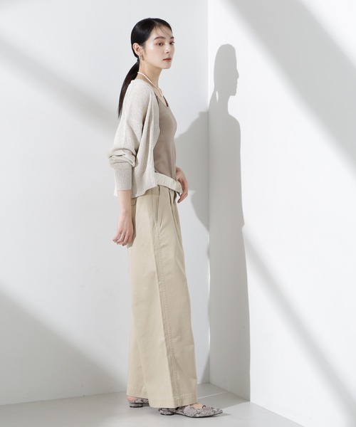 NANO universe(ナノユニバース)の「コルセットバギーチノパンツ(チノパンツ・レディース・ベージュ/ネイビー・S/M)」の7枚目の写真