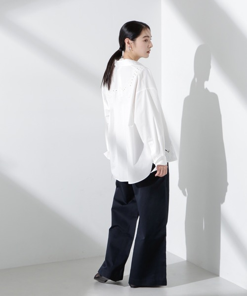 NANO universe(ナノユニバース)の「コルセットバギーチノパンツ(チノパンツ・レディース・ベージュ/ネイビー・S/M)」の15枚目の写真