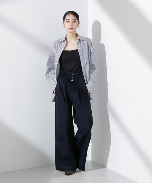 NANO universe(ナノユニバース)の「コルセットバギーチノパンツ(チノパンツ・レディース・ベージュ/ネイビー・S/M)」の17枚目の写真