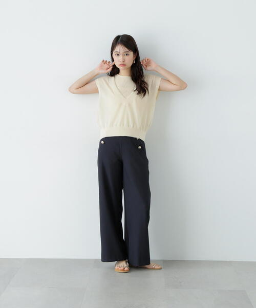 ナチュラルビューティーベーシック　ハイウエストマリンパンツ NATURAL BEAUTY BASIC（ナチュラルビューティーベーシック）の