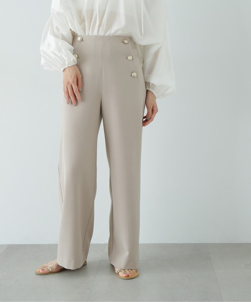 N.(N. Natural Beauty Basic)(エヌエヌナチュラルビューティーベーシック)の「マリンワイドパンツ(その他パンツ・レディース・ネイビー/ベージュ・MEDIUM/SMALL)」の8枚目の写真