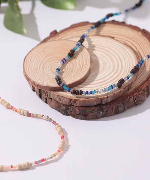 チチカカ（チチカカ）の「ココナッツ＆ビーズネックレス（ネックレス・レディース・ベージュ/ブラウン・FREE）」の3枚目の写真