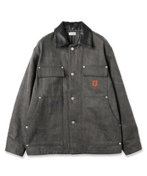 Jieda | LEATHER COLLAR FADE COVERALL(カバーオール)