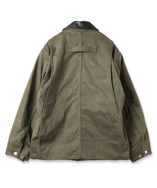 Jieda（ジエダ）の「LEATHER COLLAR FADE COVERALL（カバーオール・メンズ・ブラック/ベージュ/カーキ・1/2）」の16枚目の写真