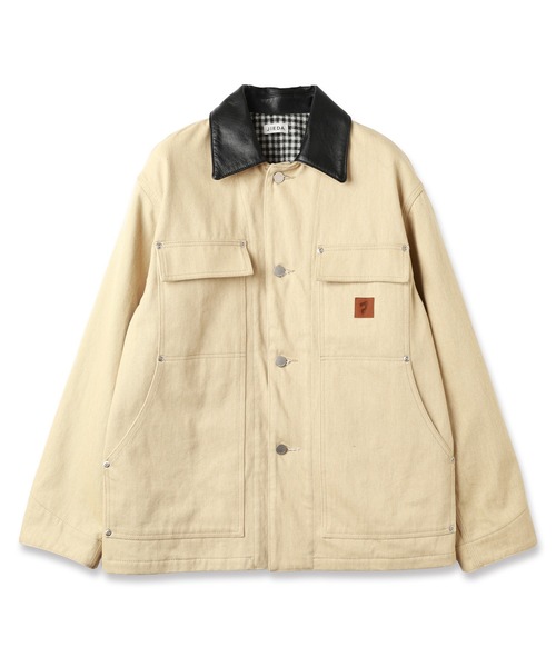 Jieda（ジエダ）の「LEATHER COLLAR FADE COVERALL（カバーオール・メンズ・ブラック/ベージュ/カーキ・1/2）」の17枚目の写真