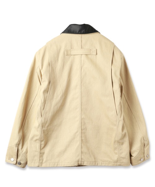 Jieda（ジエダ）の「LEATHER COLLAR FADE COVERALL（カバーオール・メンズ・ブラック/ベージュ/カーキ・1/2）」の18枚目の写真