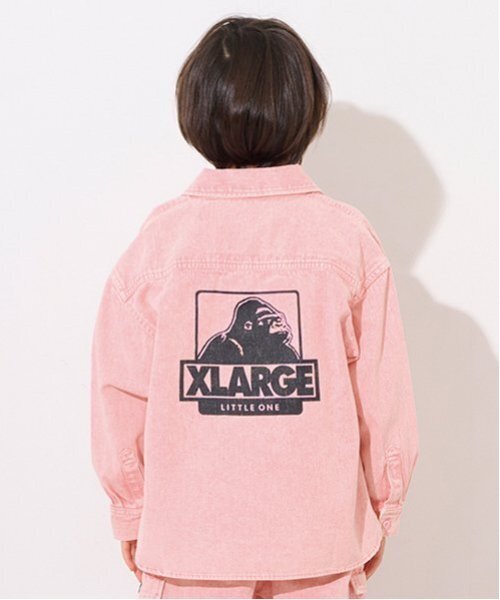 XLARGE KIDS(エクストララージキッズ)の「ロゴ&OGゴリラヴィンテージライク長袖シャツ(シャツ/ブラウス・キッズ・ホワイト/ピンク・140cm/100cm/120cm/90cm/130cm/110cm)」の13枚目の写真