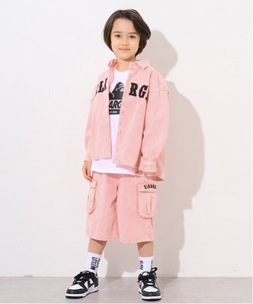 XLARGE KIDS(エクストララージキッズ)の「ロゴ&OGゴリラヴィンテージライク長袖シャツ(シャツ/ブラウス・キッズ・ホワイト/ピンク・140cm/100cm/120cm/90cm/130cm/110cm)」の12枚目の写真