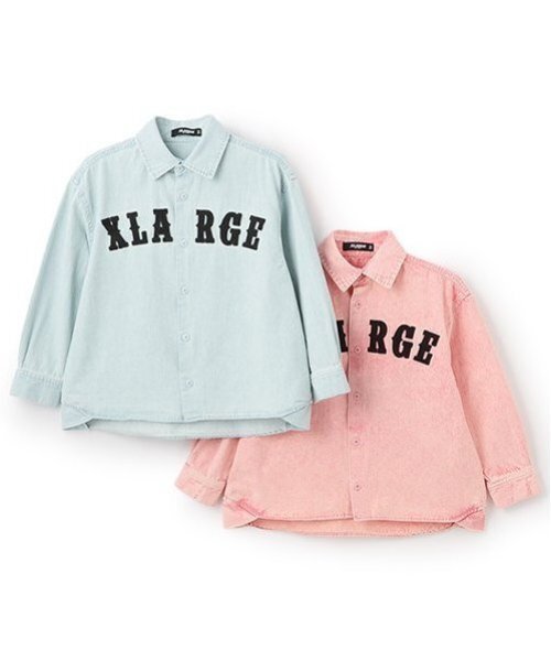 XLARGE KIDS(エクストララージキッズ)の「ロゴ&OGゴリラヴィンテージライク長袖シャツ(シャツ/ブラウス・キッズ・ホワイト/ピンク・140cm/100cm/120cm/90cm/130cm/110cm)」の11枚目の写真
