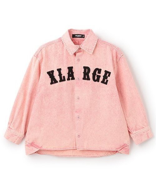 XLARGE KIDS(エクストララージキッズ)の「ロゴ&OGゴリラヴィンテージライク長袖シャツ(シャツ/ブラウス・キッズ・ホワイト/ピンク・140cm/100cm/120cm/90cm/130cm/110cm)」の10枚目の写真