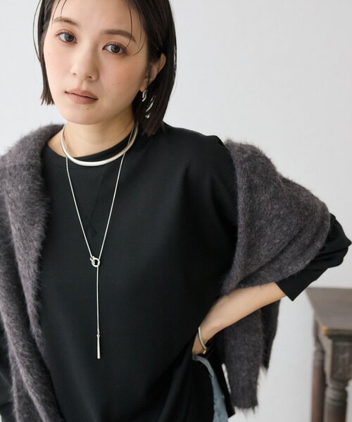 新品 完売品 リヴドロワ カットジョーゼットプルオーバー ホワイト オンオフ兼用できる万能アイテム】カットジョーゼットライトプル