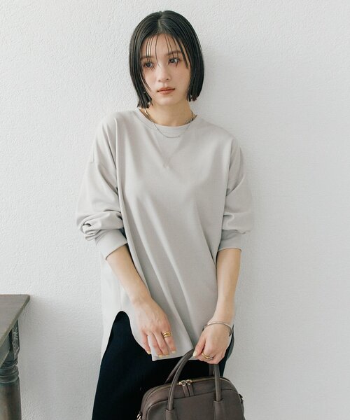 カットジョーゼットライトプルオーバー（Tシャツ/カットソー）｜RIVE