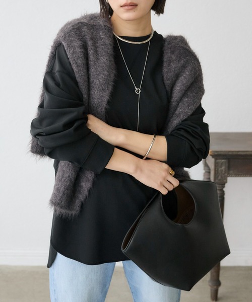 カットジョーゼットライトプルオーバー（Tシャツ/カットソー）｜RIVE