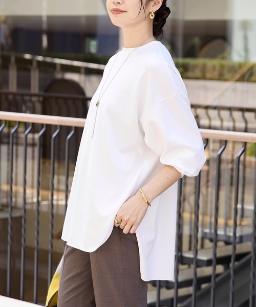 カットジョーゼットライトプルオーバー（Tシャツ/カットソー）｜RIVE