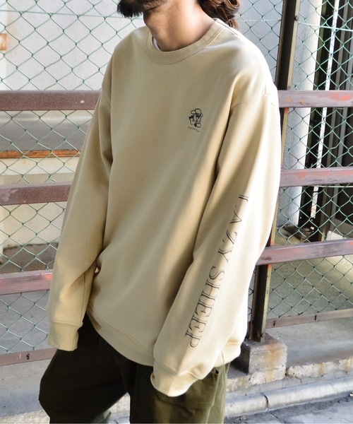 スウェット Hatsunex サガラ刺繍ライトオンススウェットTシャツ（スモーキー