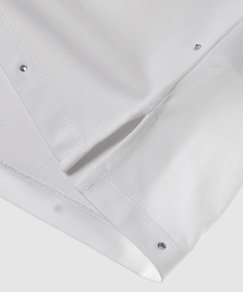 GANNI(ガニー)の「Heavy Cotton Drop Shoulder Rhinestone T-shirt(Tシャツ/カットソー・レディース・ホワイト系その他・XS/S/M)」の5枚目の写真