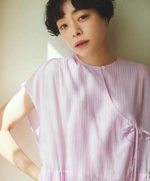 conges payes ADIEU TRISTESSE(コンジェ ペイエ アデュートリステス)の「カシュクールワンピース(ワンピース・レディース・ピンク系その他/ブラック系その他/ブルー系その他・L/M)」の6枚目の写真