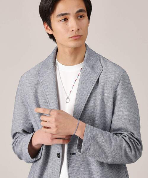 TAKEO KIKUCHI（タケオキクチ）の「チェコガラス　ビーズリング（リング・メンズ・ネイビー/ダークブラウン/クリア/ブラック/レッド系・19/16）」の7枚目の写真