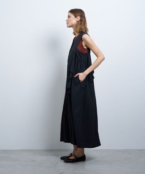 セール】アシンメラッフルノースリーブワンピース（ワンピース