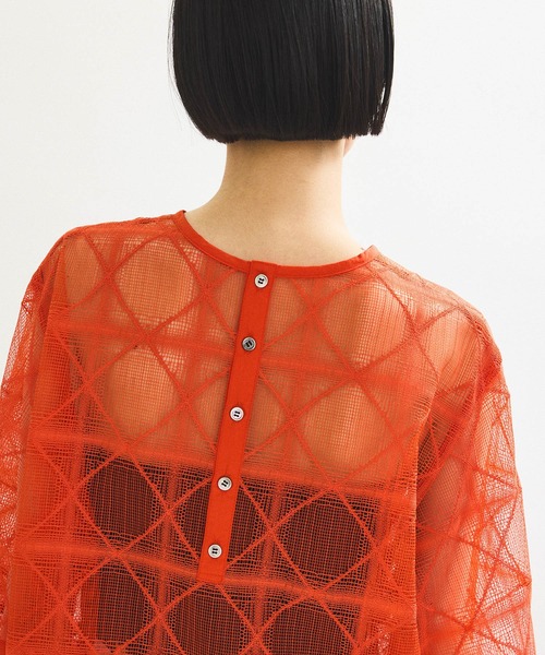 ADAM ET ROPE' スクエアレースプルオーバー ADAM ET ROPE'｜スクエアレースプルオーバー | Rakuten Fashion