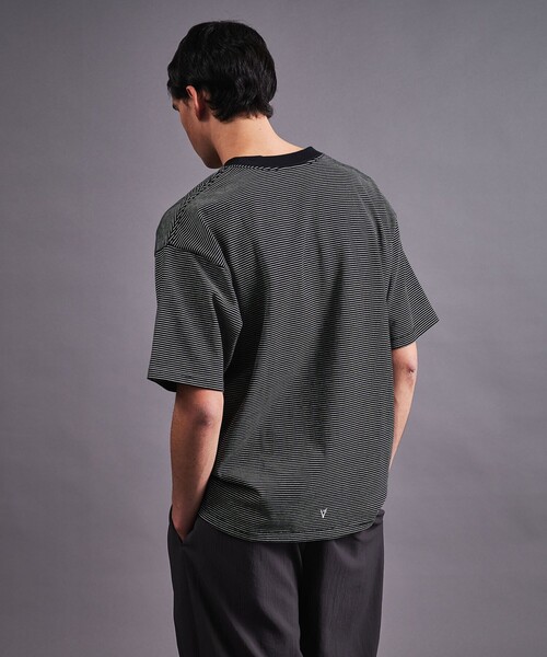 【VATANLOOP × monkey time」】オーガニック ボーダー T VATANLOOP × monkey time＞ オーガニック ボーダー Tシャツ
