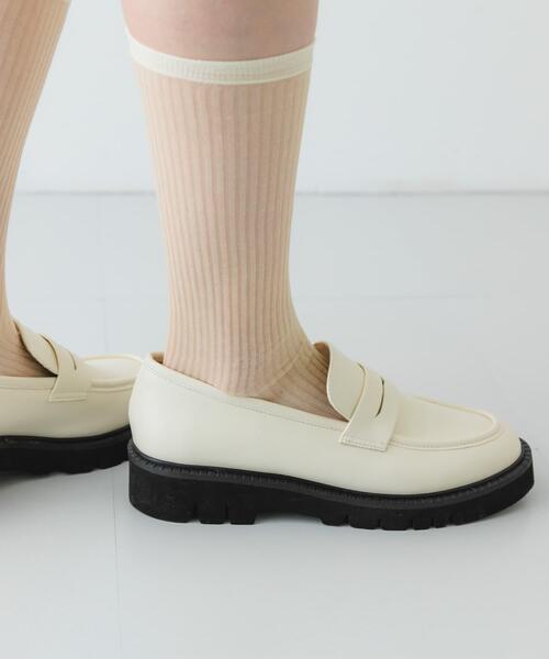 RODE SKO（ロデスコ）の「PIEDI NUDI　HARINUKI HIGH SOCKS（ソックス/靴下・レディース・ブルー/ホワイト系その他/ネイビー・-）」の18枚目の写真