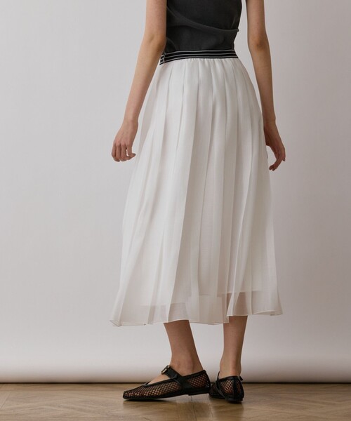 Diagram（ダイアグラム）の「マットシアープリーツスカート（スカート・レディース・ブルー/ホワイト・36/38）」の12枚目の写真