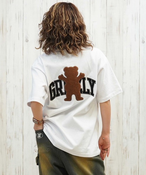 GRIZZLY(グリズリー)の「【ユニセックス】GRIZZLY/グリズリー オーバーサイズ/バックプリントTシャツ G25SS1435(Tシャツ/カットソー・レディース・ブラック/ホワイト・M/L)」の2枚目の写真