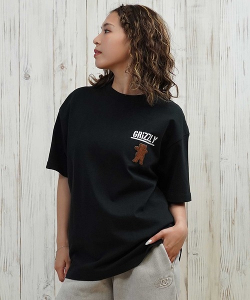 GRIZZLY(グリズリー)の「【ユニセックス】GRIZZLY/グリズリー オーバーサイズ/バックプリントTシャツ G25SS1435(Tシャツ/カットソー・レディース・ブラック/ホワイト・M/L)」の8枚目の写真