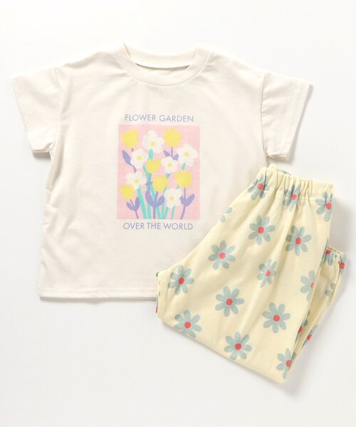 BREEZE(ブリーズ)の「5柄 半袖長パンツパジャマ(ルームウェア/パジャマ・キッズ・ブルー/オフホワイト/グリーン/ピンク/ブラック・80/90/100/110/120/130/140/150)」の21枚目の写真